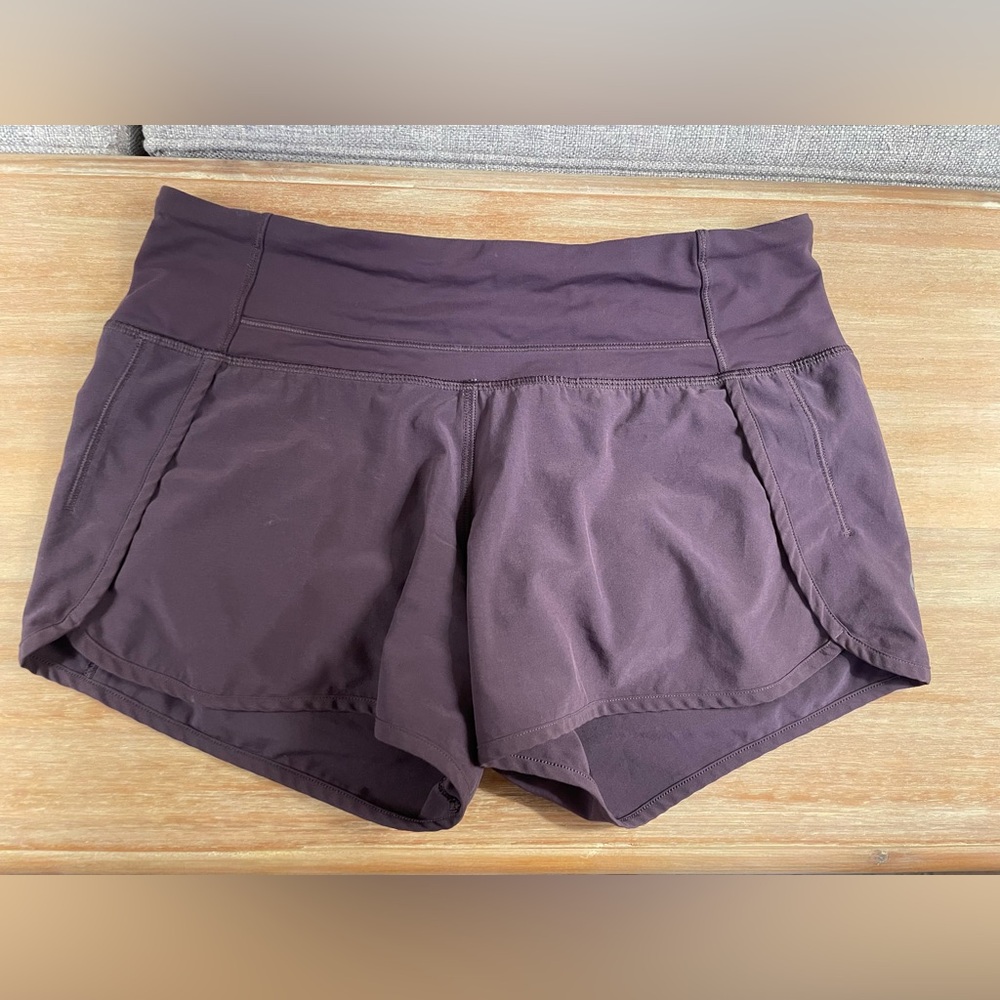Purple lululemon shorts